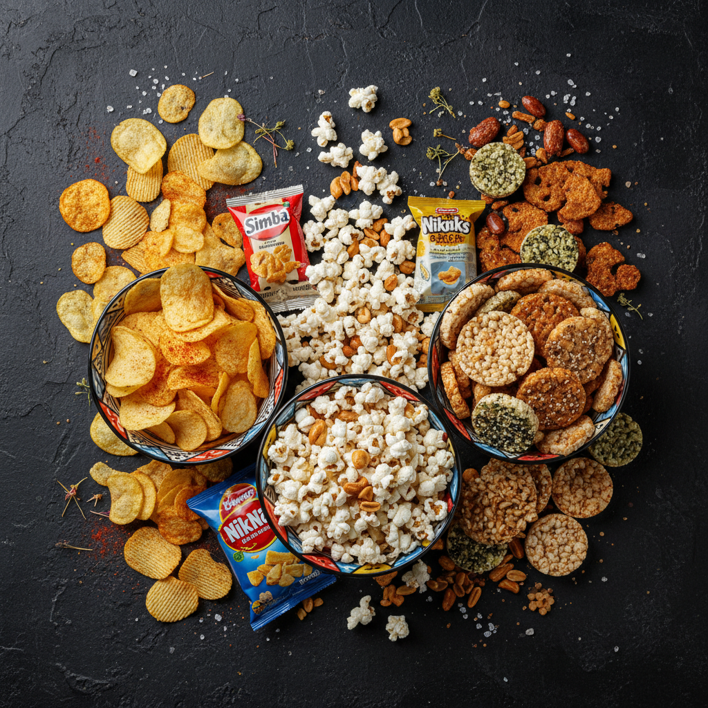 Crisps Popcorn Rice