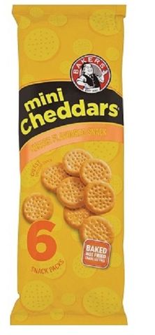 Bakers Mini Cheddars CHEESE (6x33g)