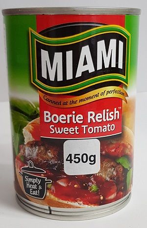 Miami BOERIE RELISH Sweet Tomato 450g